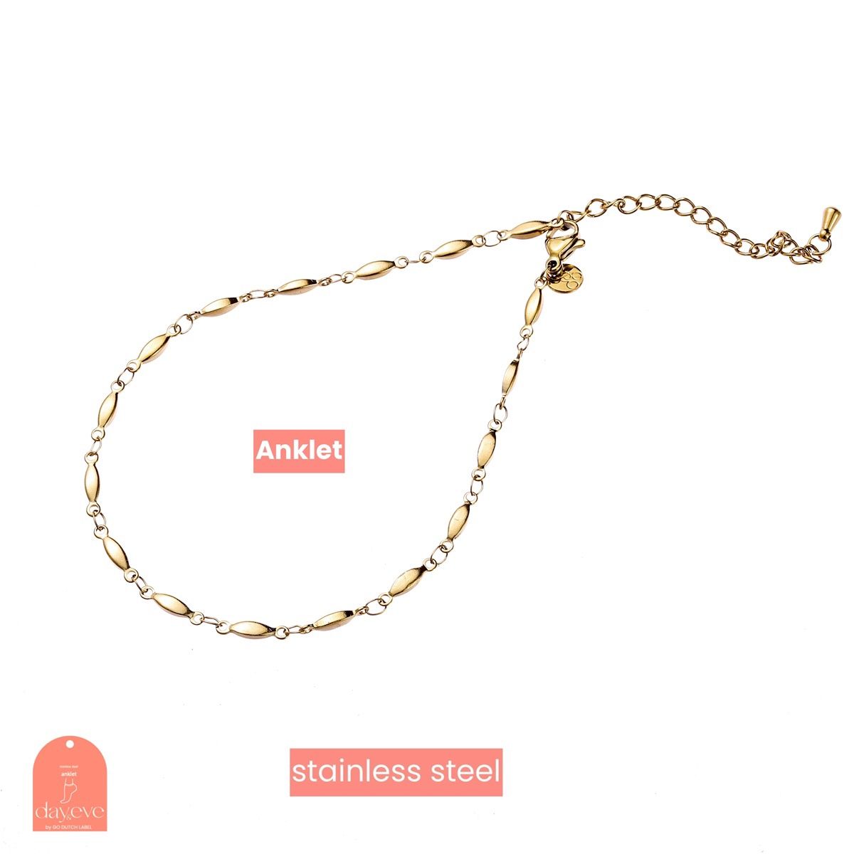 Enkelbandje Long Link Anklet - Gold