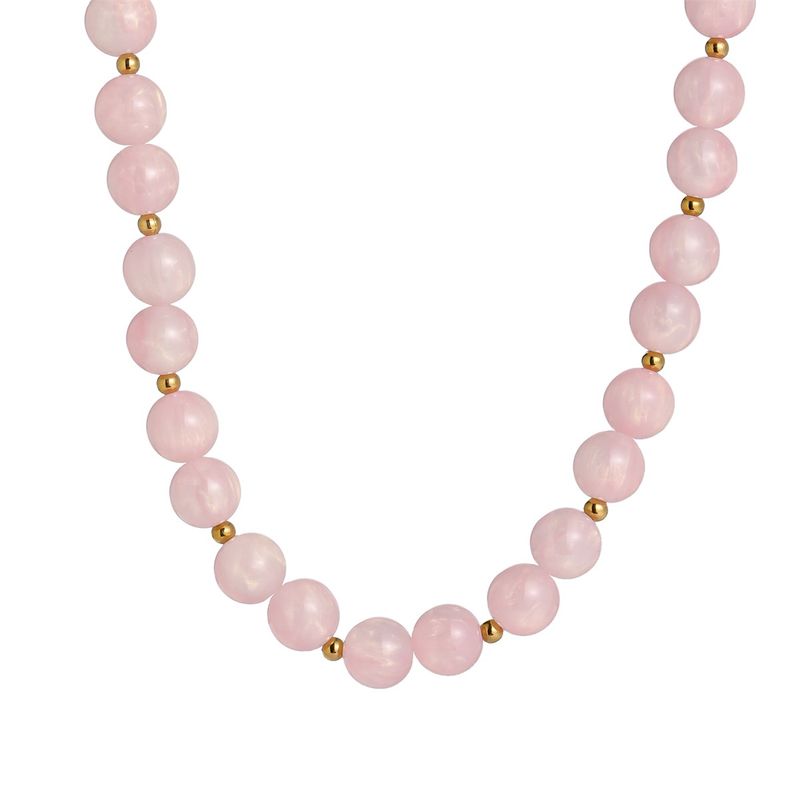Glamour Stones Necklace - Summer Pink