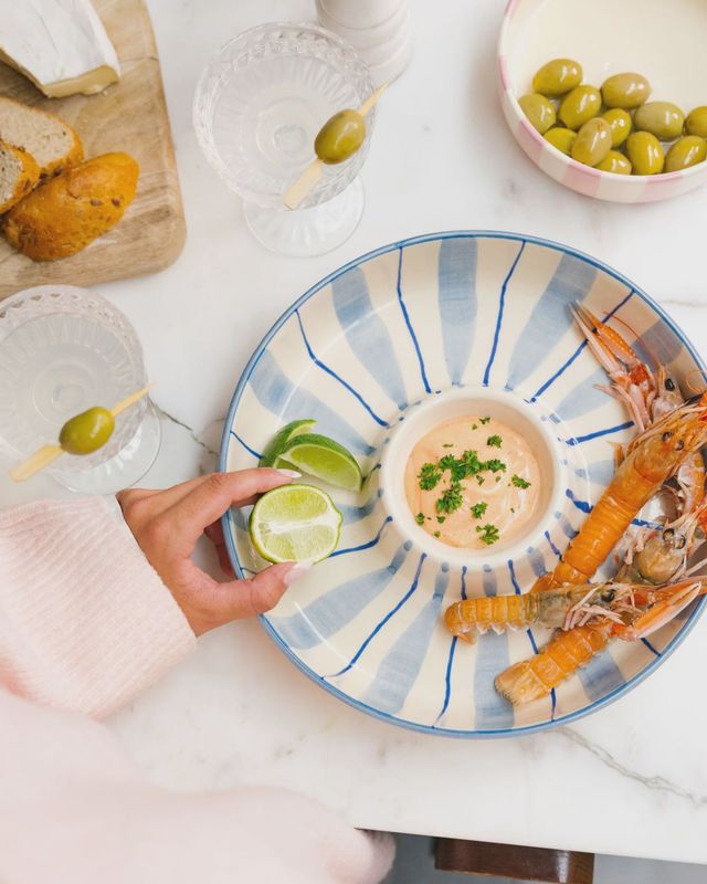 CHIP 'N DIP BOWL - Lightblue