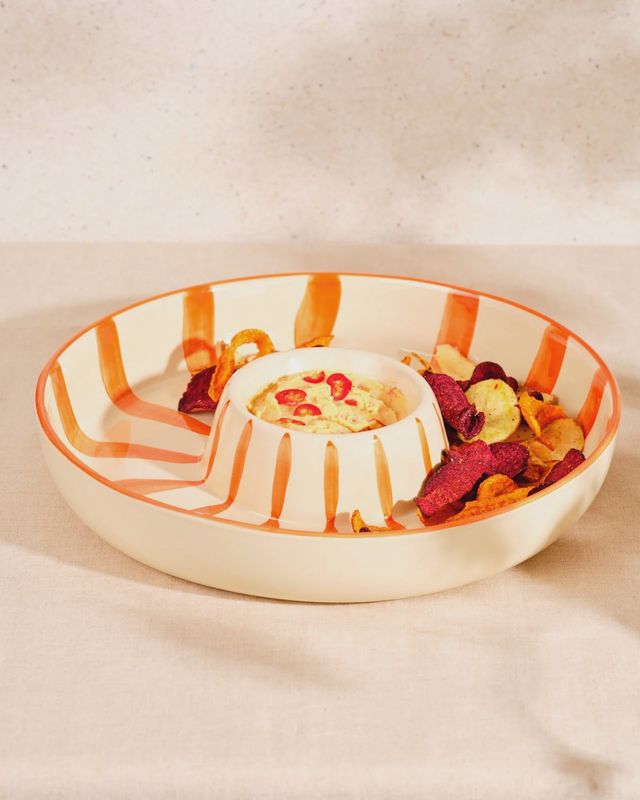 CHIP 'N DIP BOWL - Orange