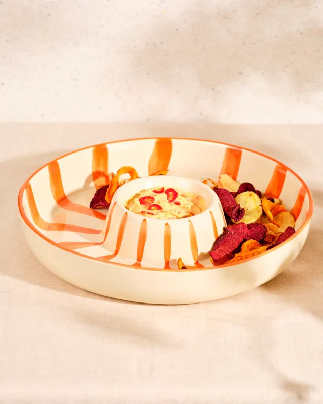 CHIP 'N DIP BOWL - Orange