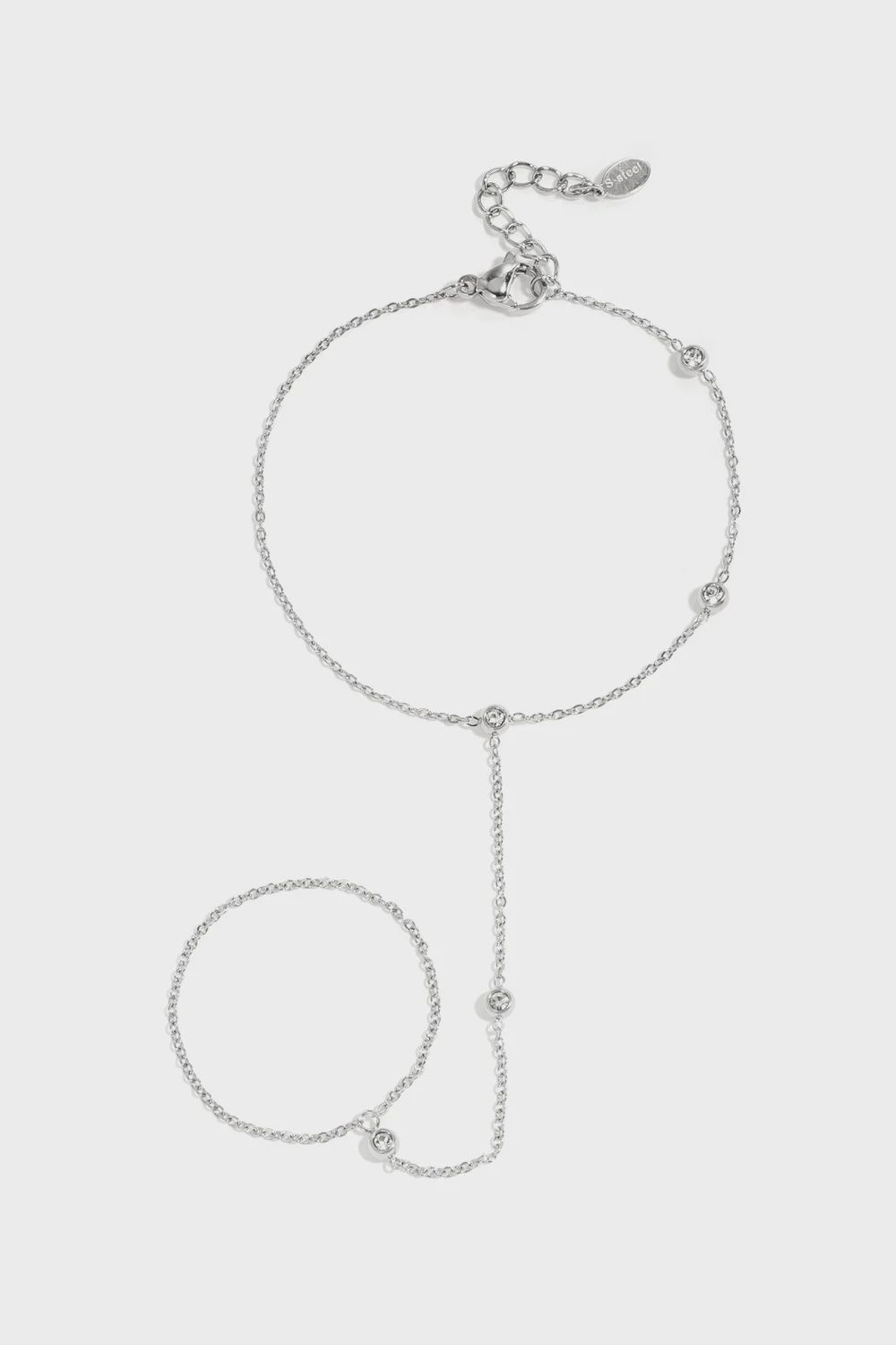Handchain Stones - Silver