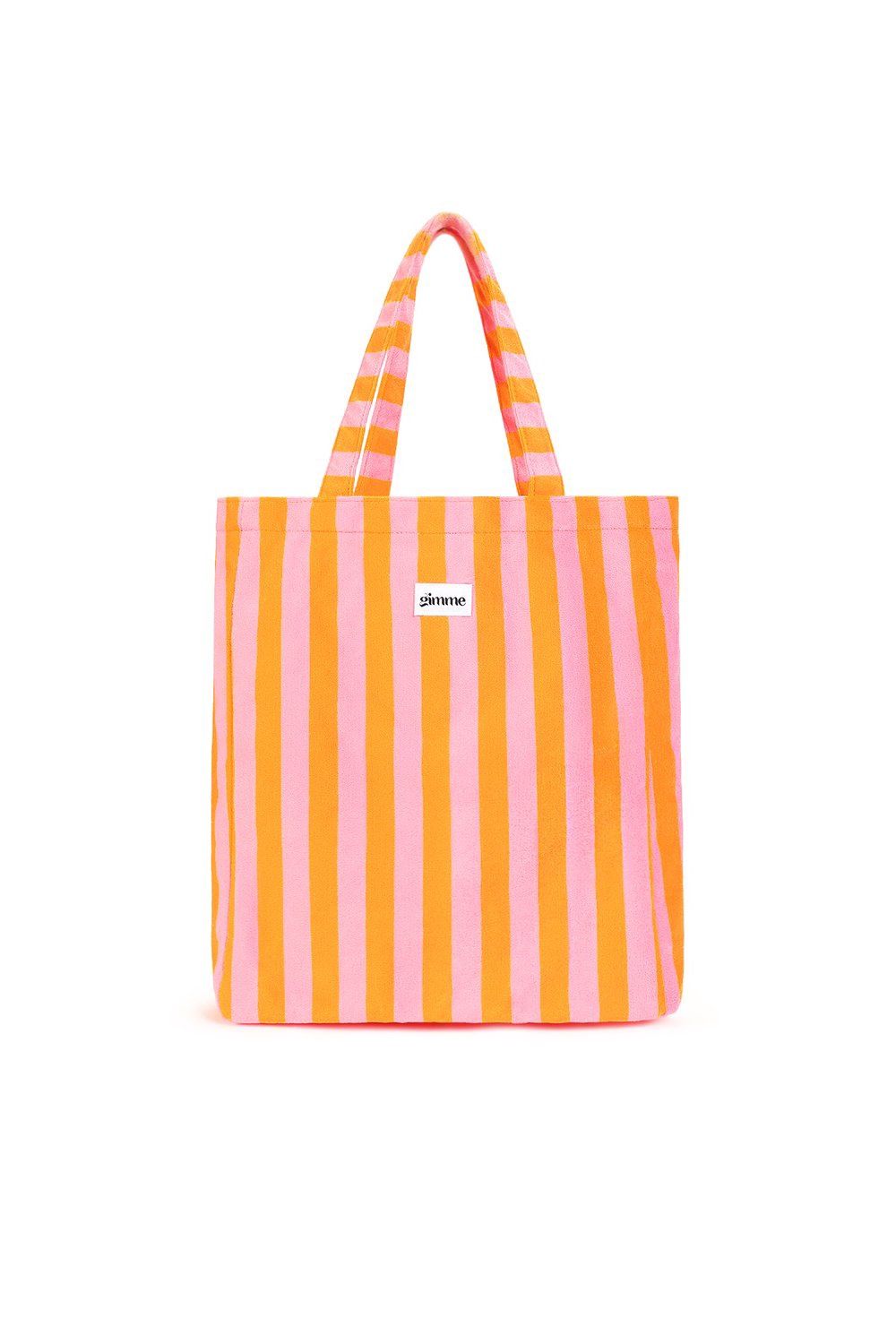 Gimme stoffen shopper - Oranje / Roze
