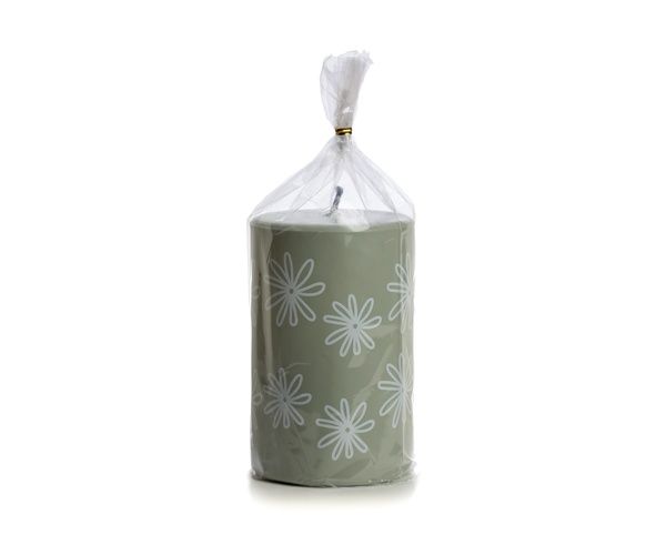 Outdoor Candle Flowers - Cloudy Day Green