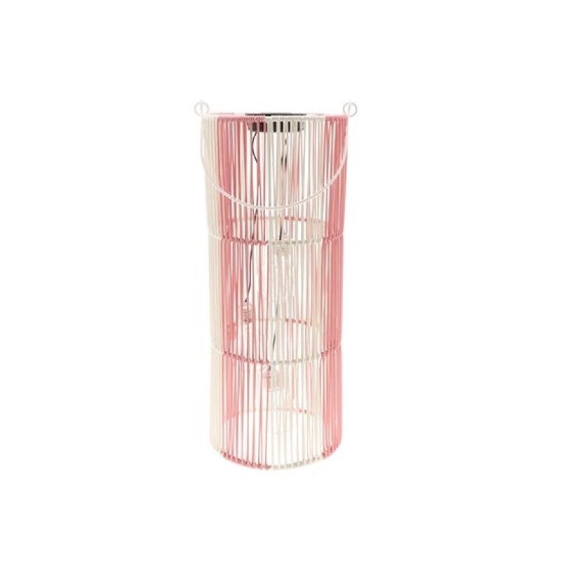Lantaarn Glitz Solar - Pink / Beige