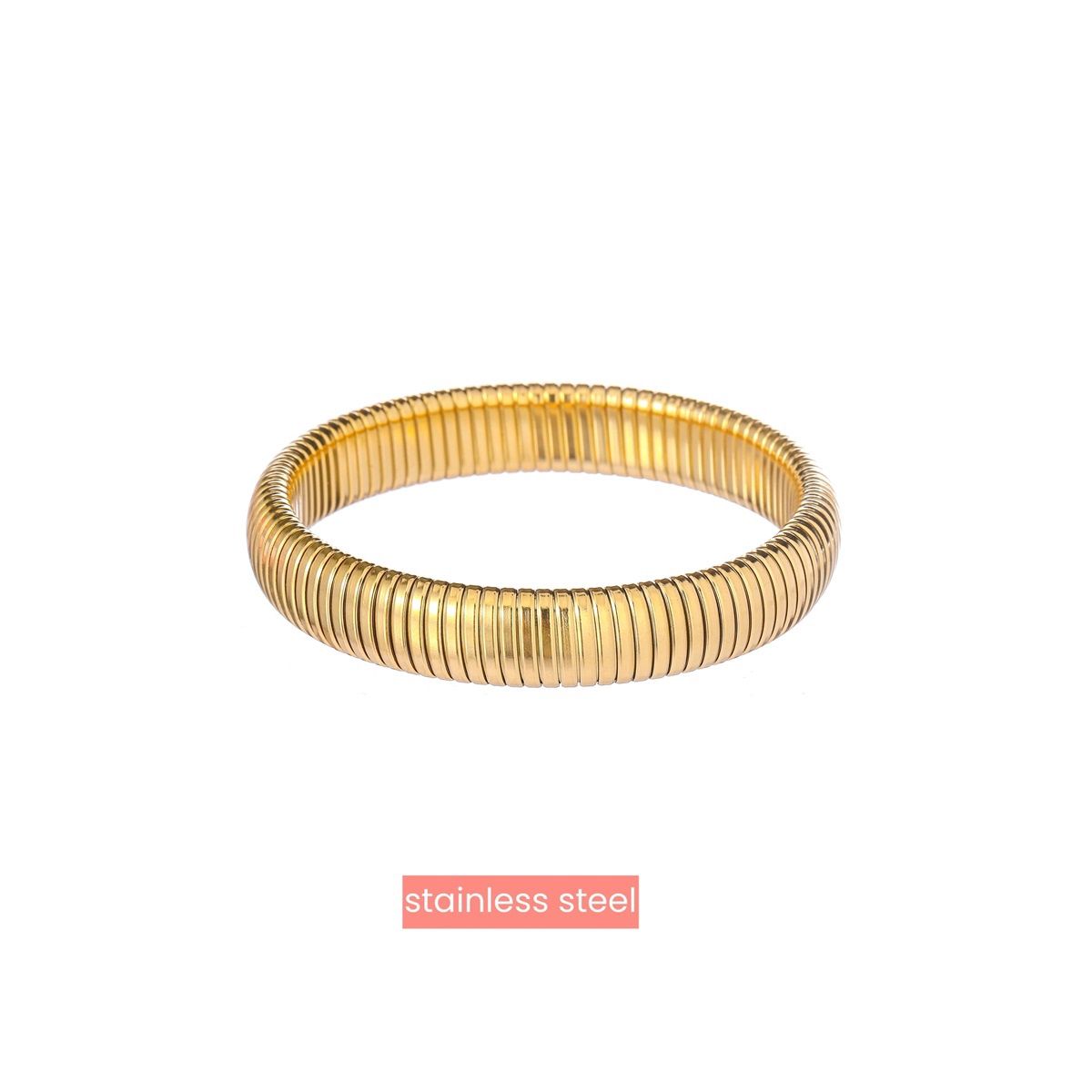 Spring bracelet B4714-2 12mm Gold