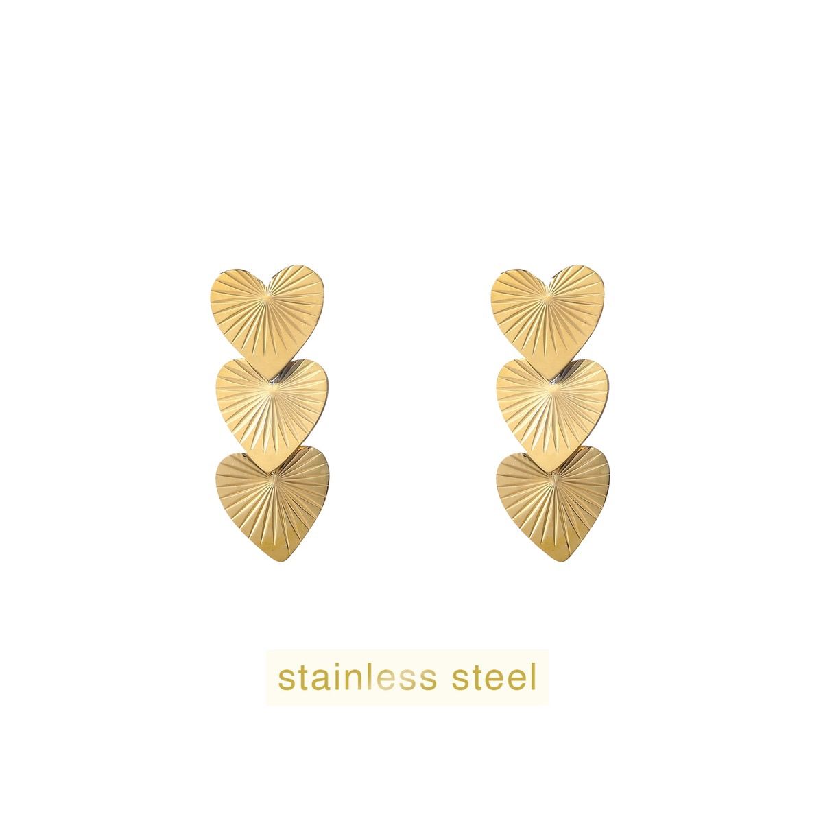 Radiant Heart Drop - Gold