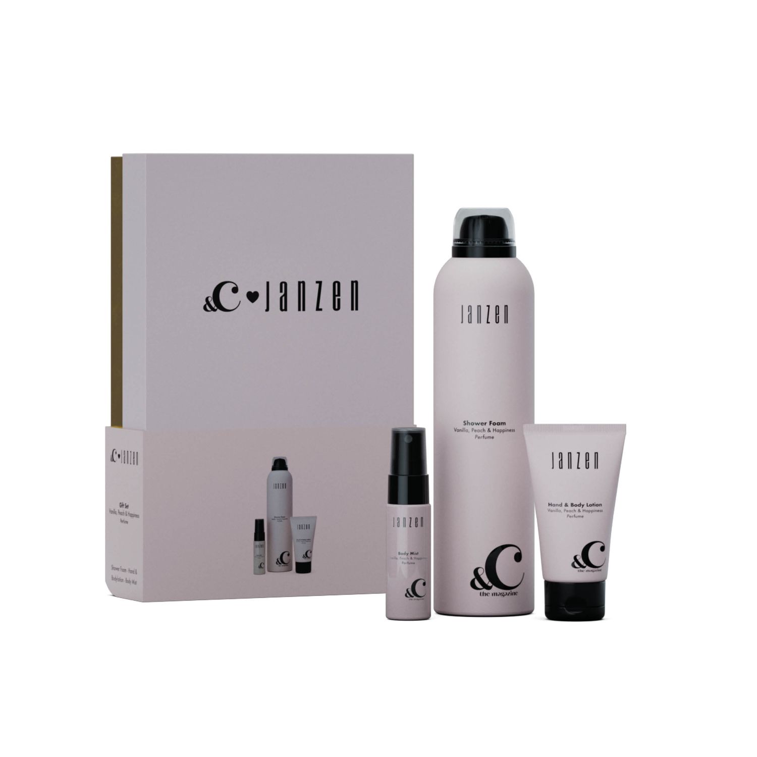 JANZEN Giftset S &amp;C Vanilla, Peach &amp; Happiness