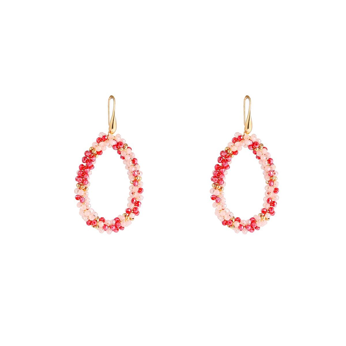 Drop Dangle - Gold / Tomato
