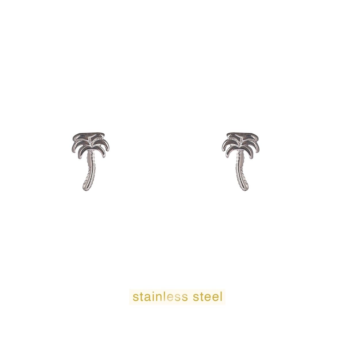 Palmtree Stud - Silver
