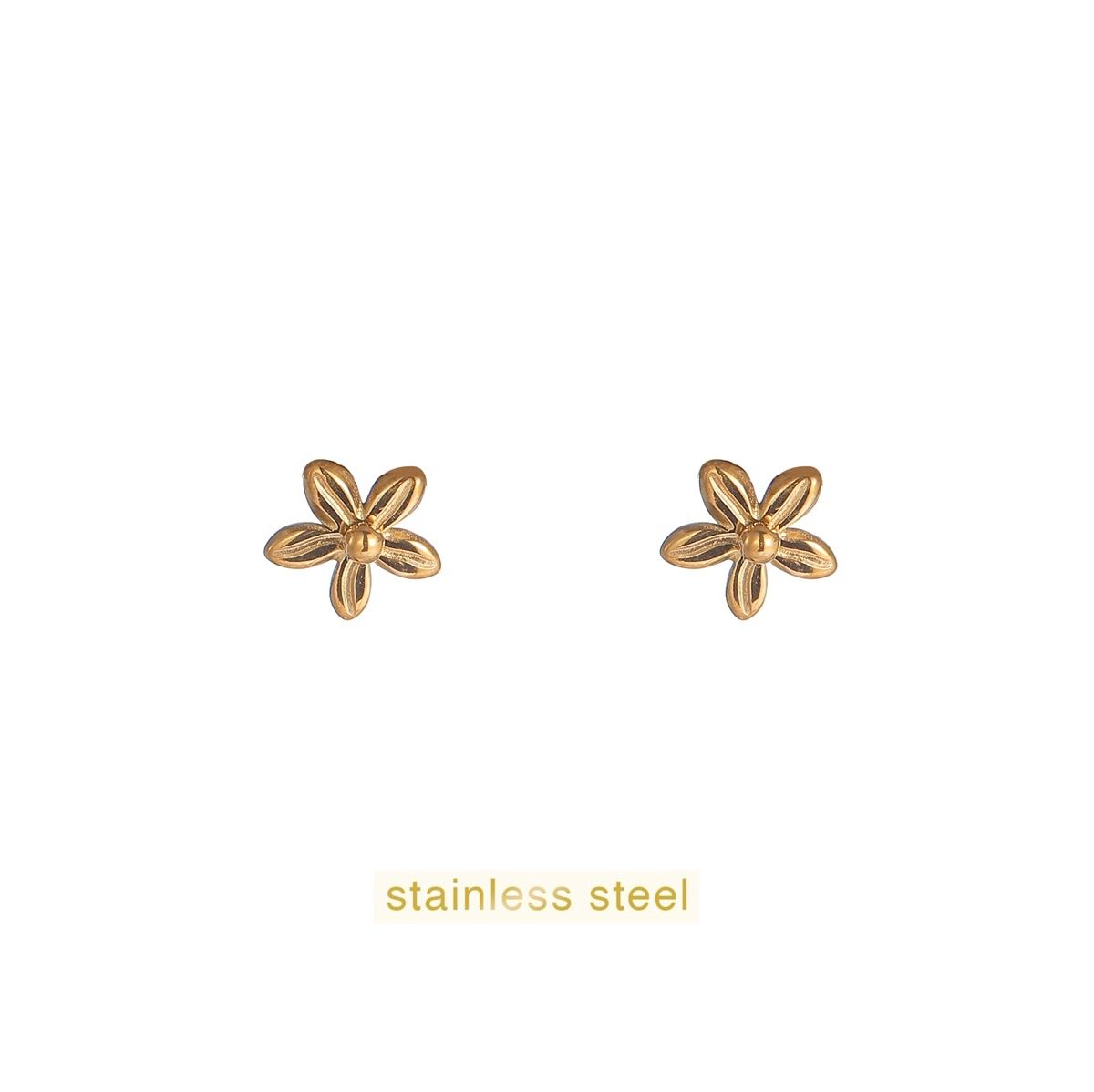 Flower Stud - Gold