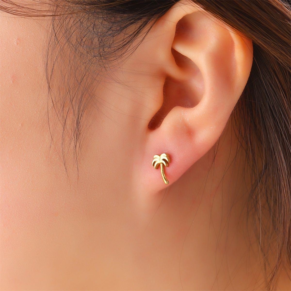 Palmtree Stud - Gold
