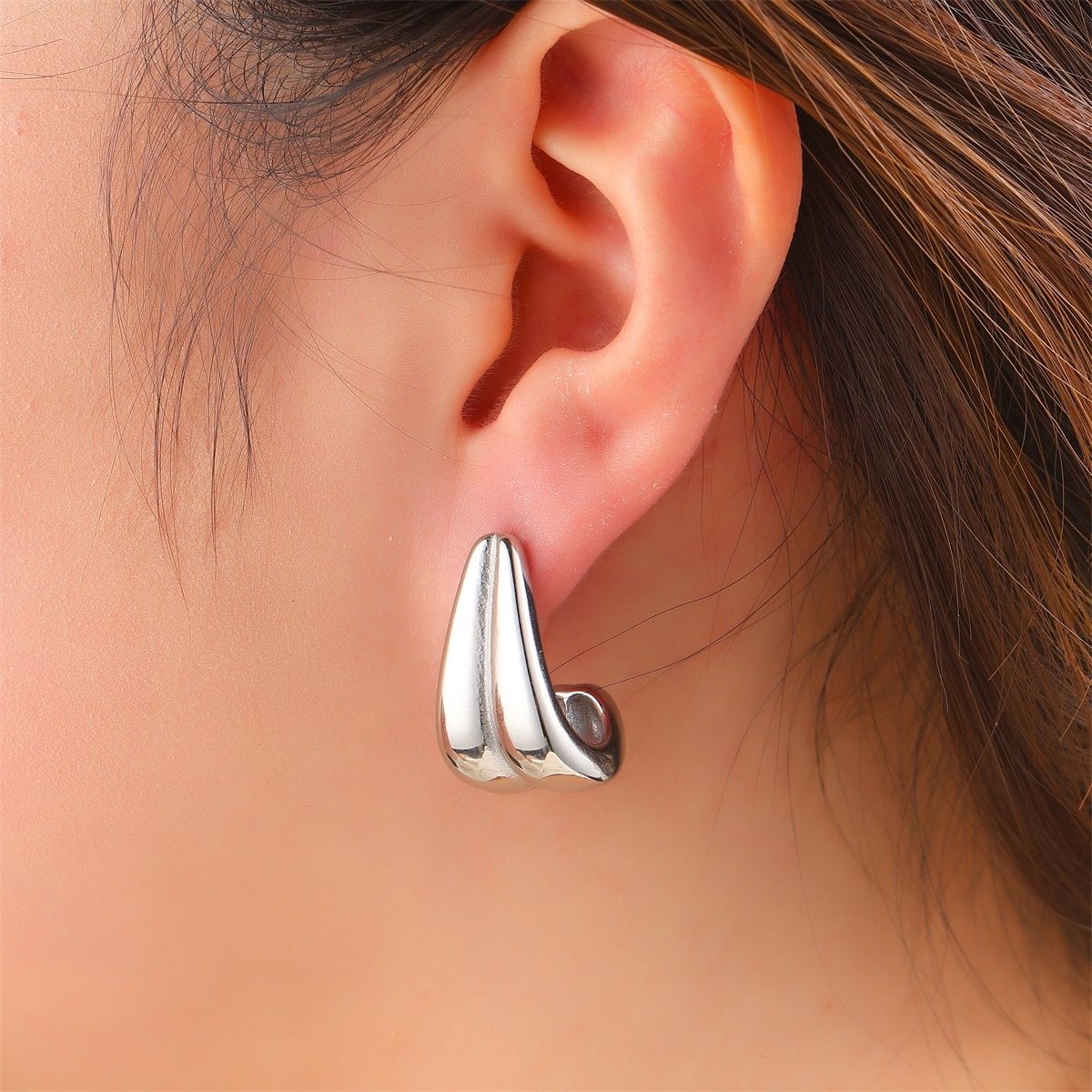 Double Hoop - Silver