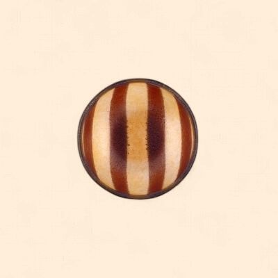 Glazen Schaaltje - Amber / Bruin S