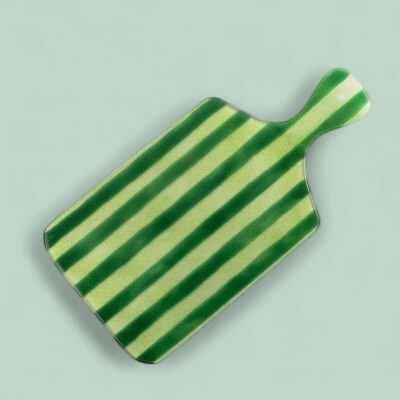 Glazen Borrelplank - Groen M