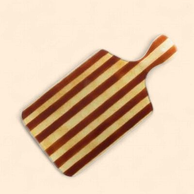 Glazen Borrelplank - Amber / Bruin M