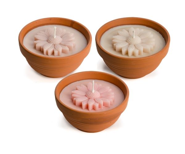 Outdoor Flower Bowl Candle  - Cherry Blossom