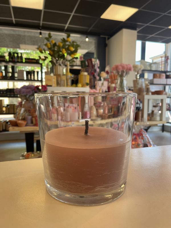 Glas Kaars Outdoor - Antique Pink