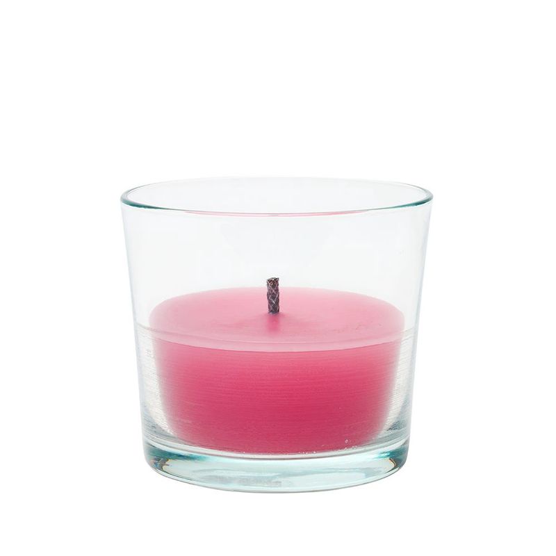 Glas Kaars Outdoor - Fuchsia