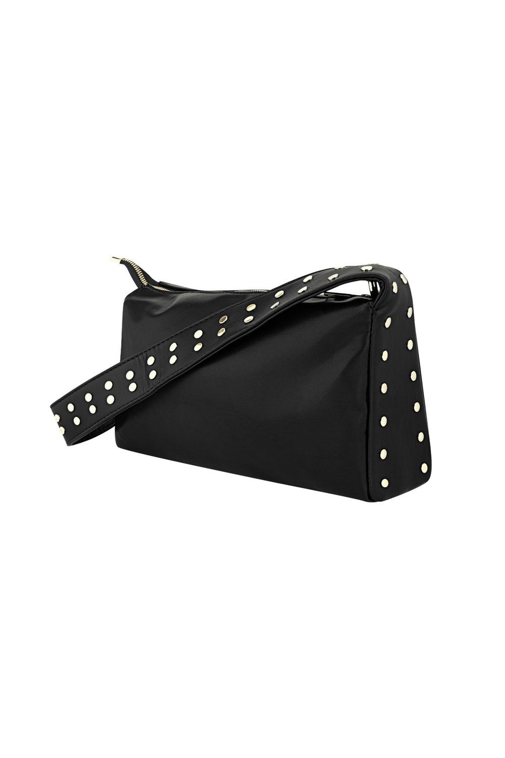 Tas Babe on the Run  - Zwart / Gouden Studs