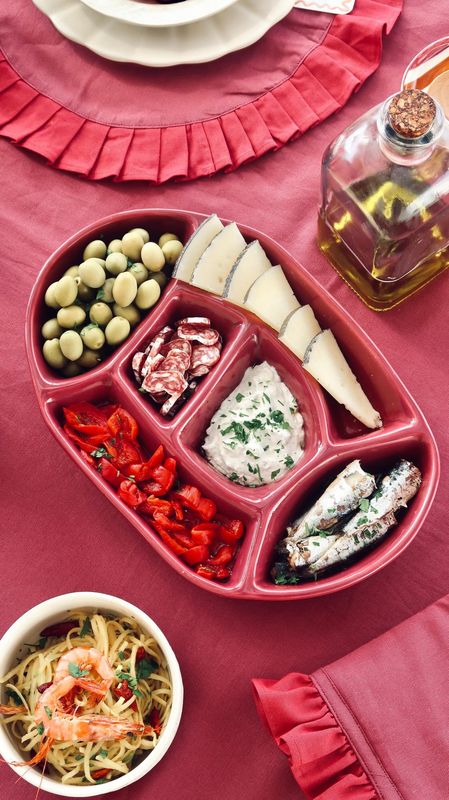 Snackplatter Nova - Burgundy