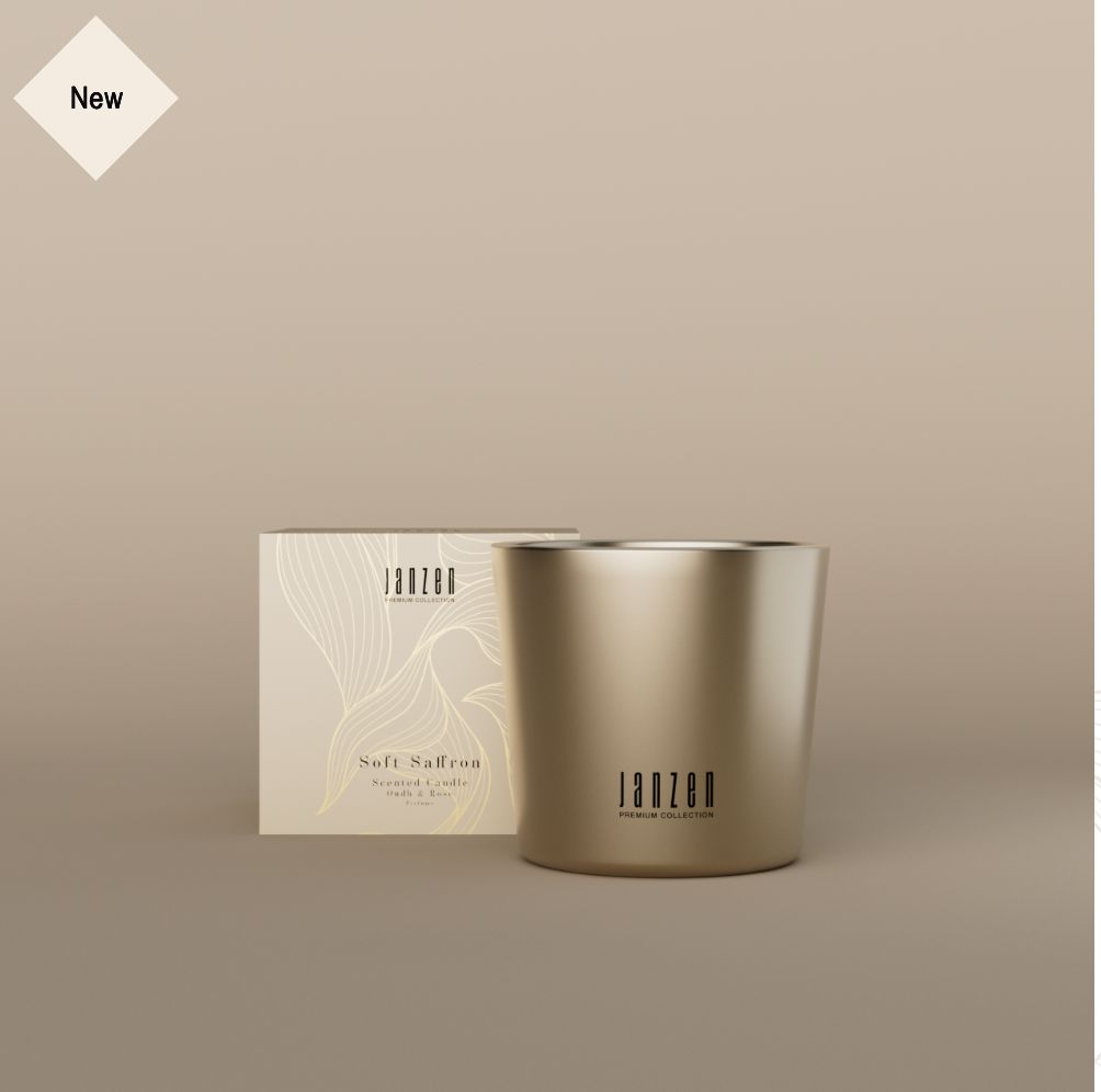Scented Candle Soft Saffron | PREMIUM GOLD