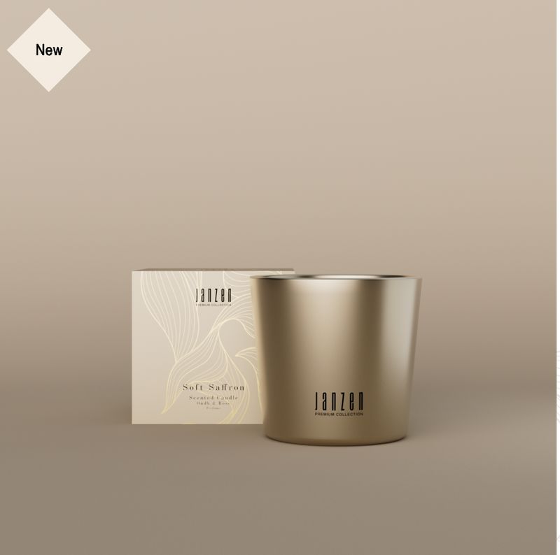 Scented Candle Soft Saffron | PREMIUM GOLD