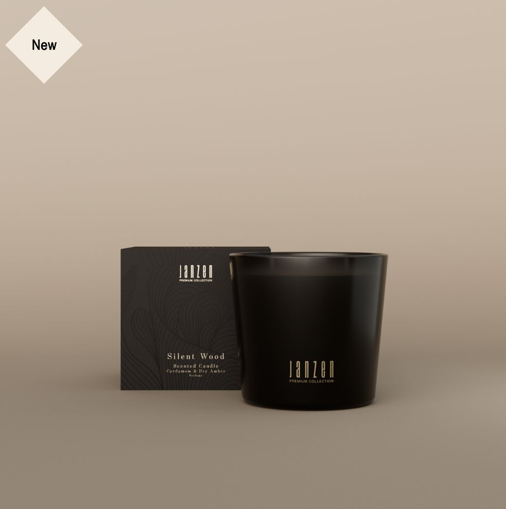 Scented Candle Silent Wood | PREMIUM BLACK