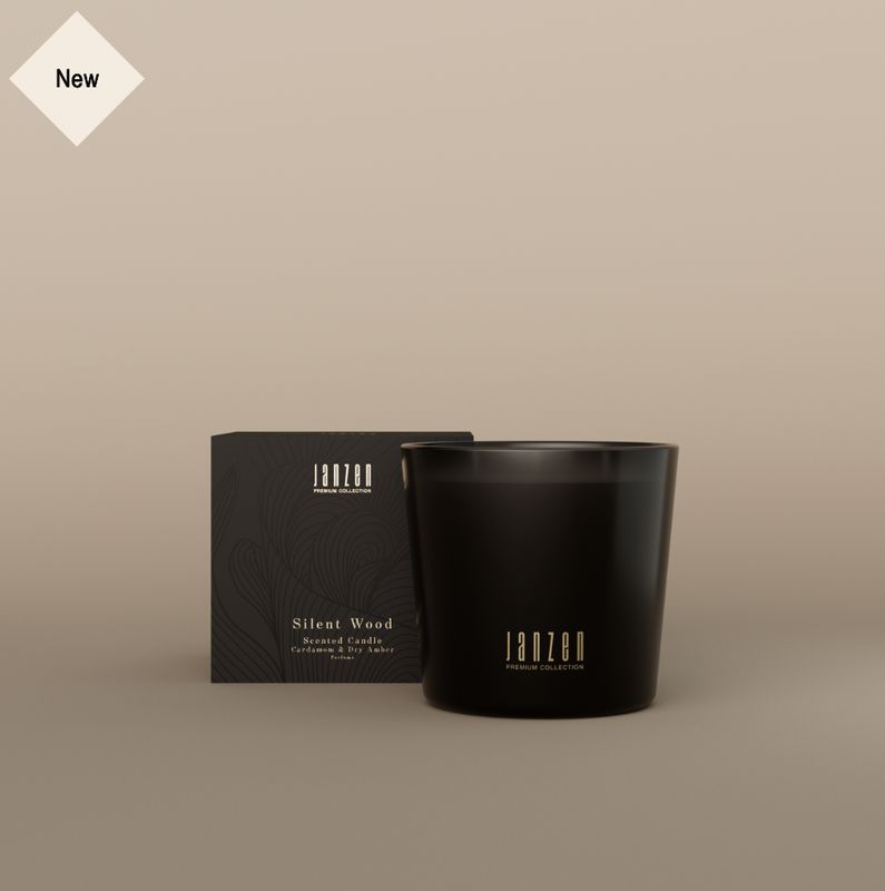 Scented Candle Silent Wood | PREMIUM BLACK