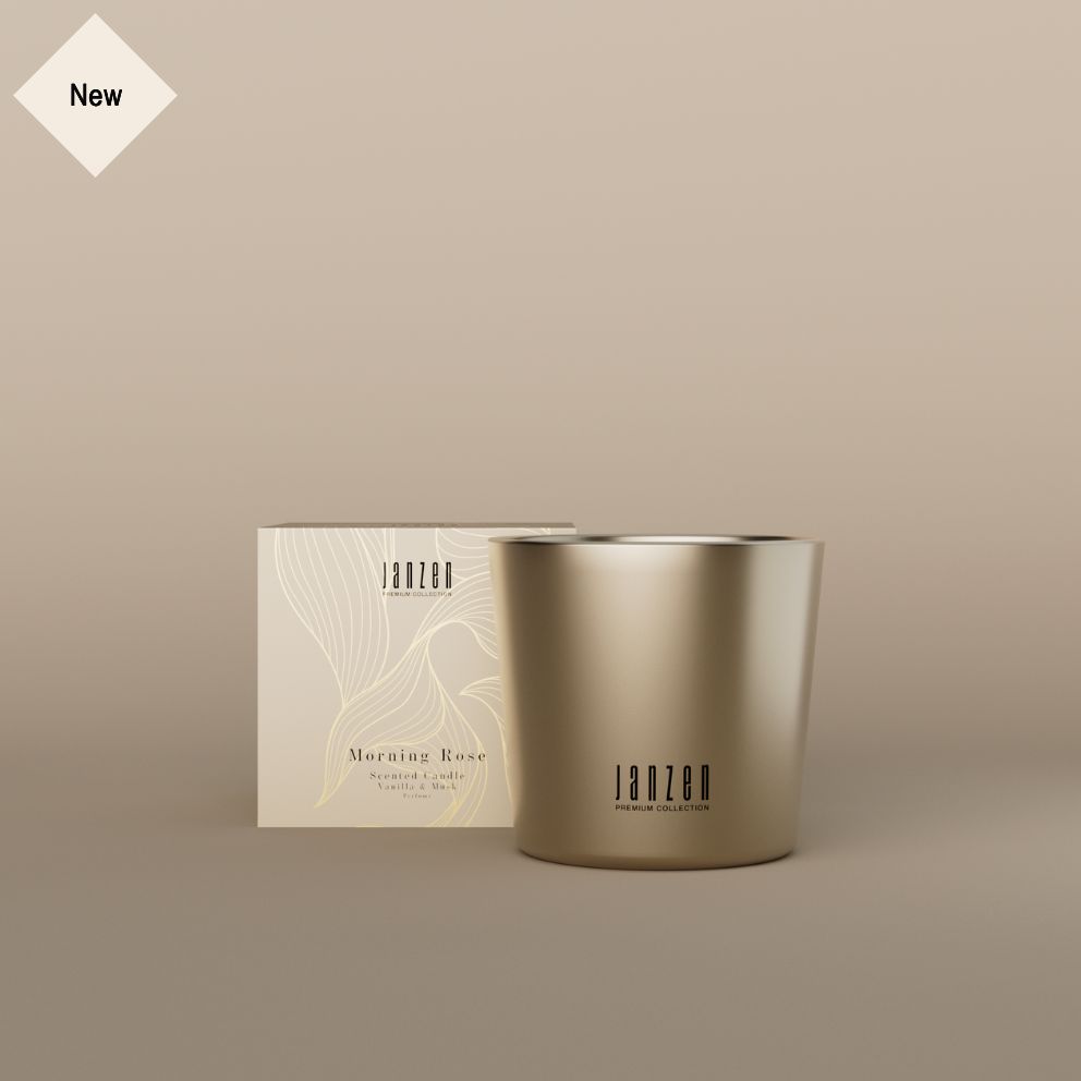 Scented Candle Morning Rose | PREMIUM GOLD
