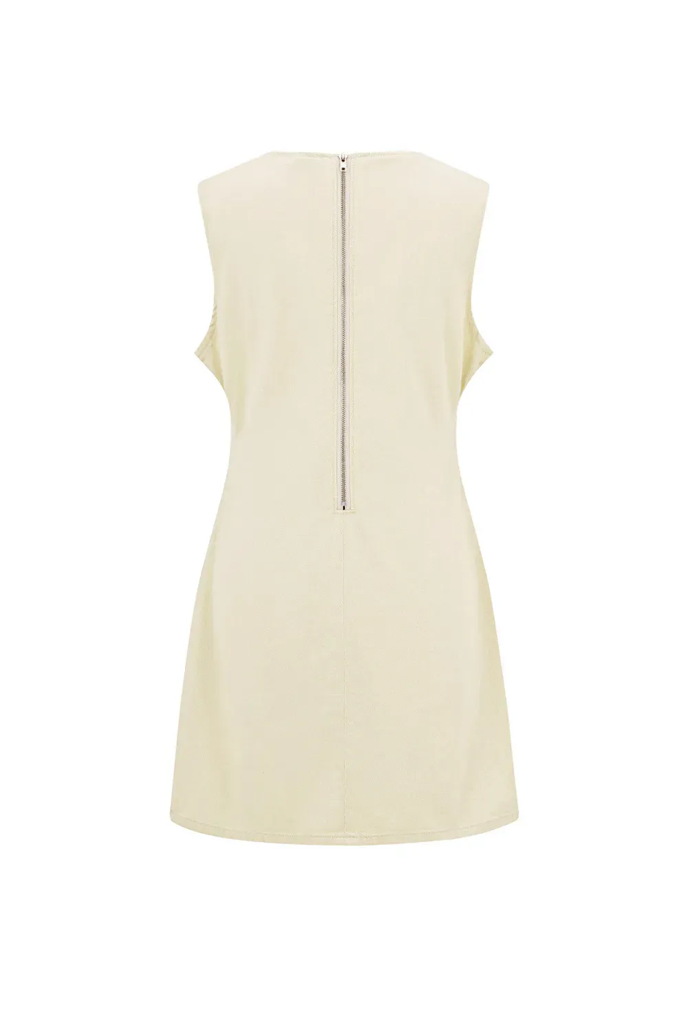 Denim Jurk - Beige