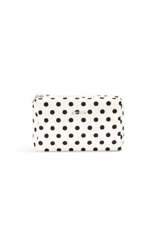 Make up Tasje Polkadots - Wit / Zwart