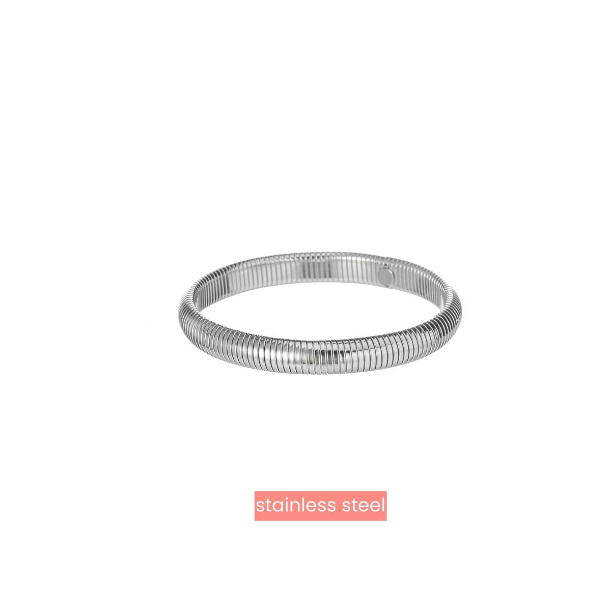 Spring Bracelet - 8mm Silver