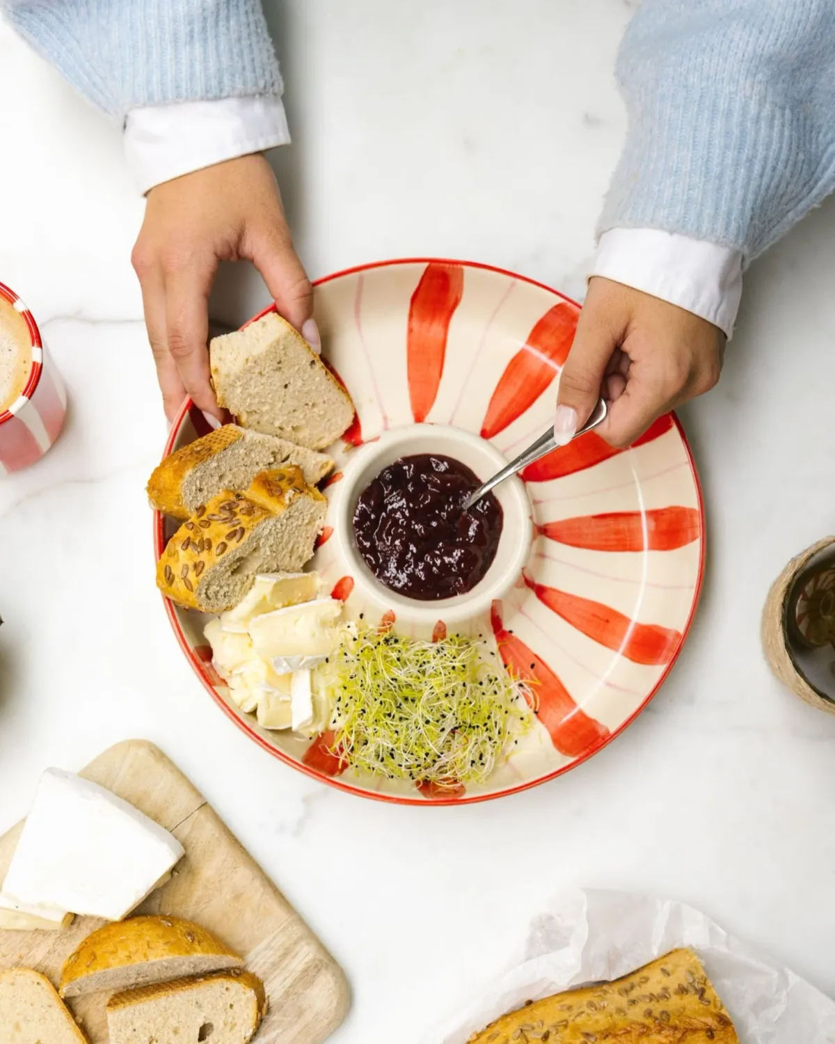 CHIP 'N DIP BOWL - RED