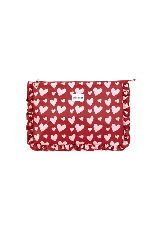 Gimme Laptop Hoes 13 inch - Rood &amp; Roze hartjes