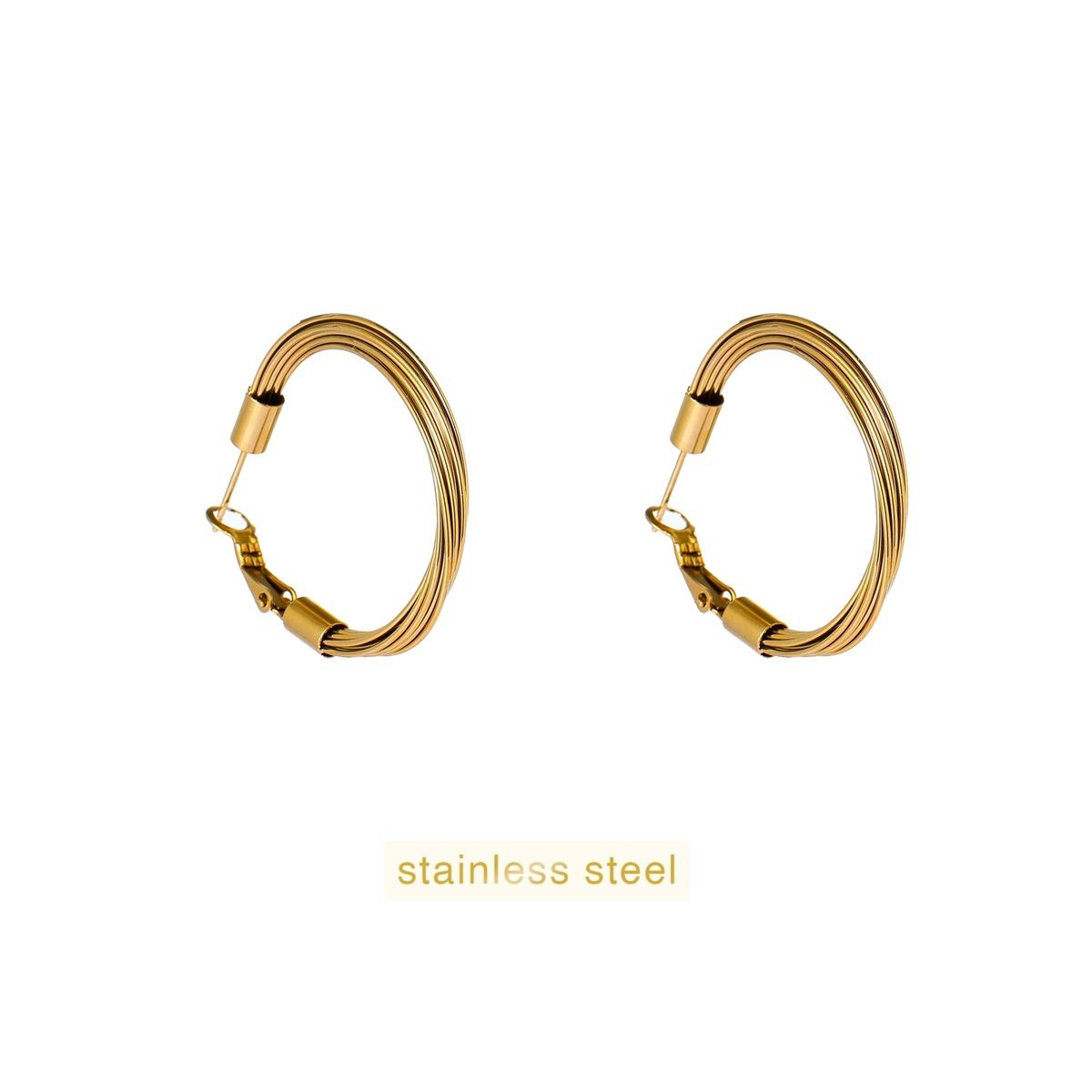 Bunch of Straws Hoop - Gold