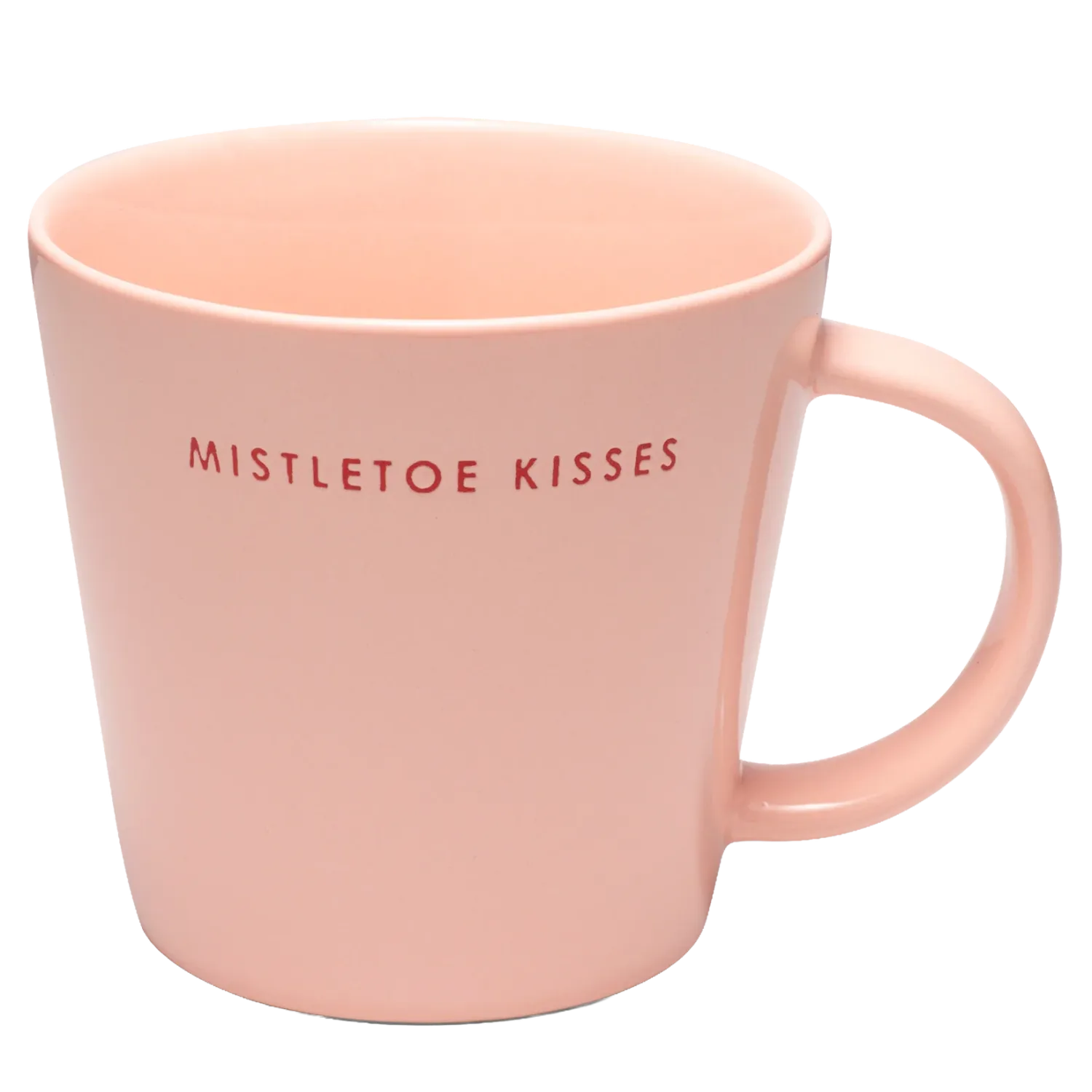 XL Cup Ceramics Pink - Mistletoe Kisses 500ml