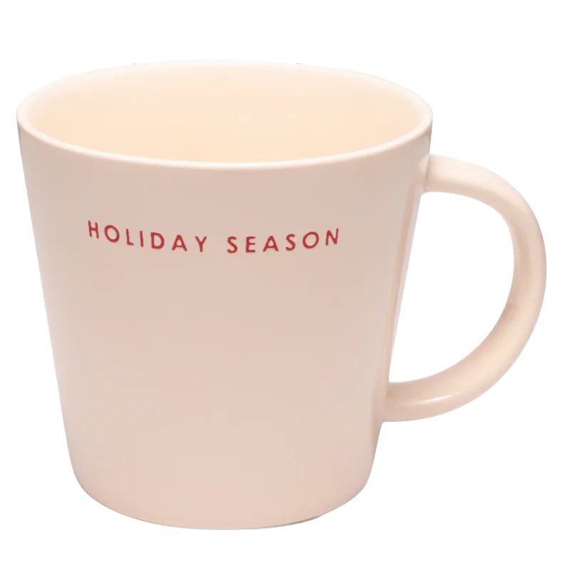 XL Cup Creamic Ecru - Holiday Season