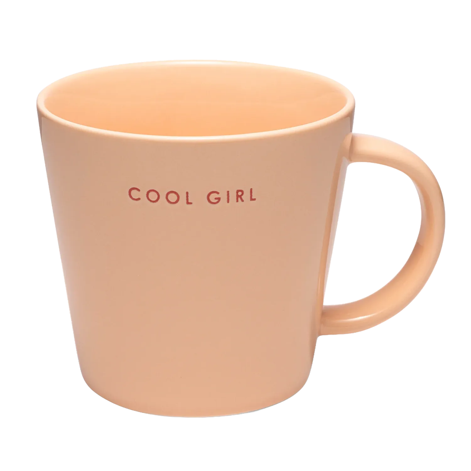XL Cup Ceramic Salmon - Cool Girl 500ml