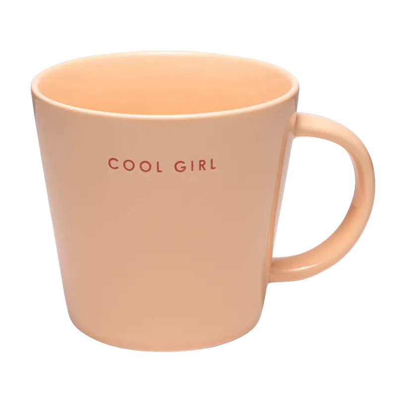 XL Cup Ceramic Salmon - Cool Girl 500ml