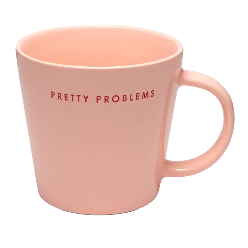 XL Cup Ceramic Pink - Pretty Problems 500ml