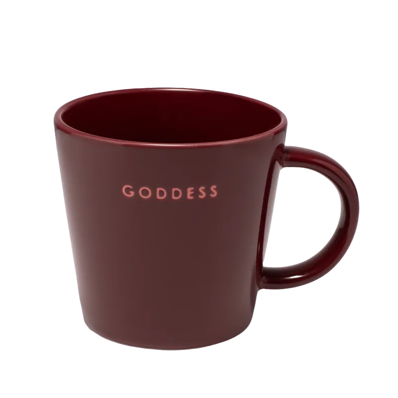 Tea Cup Ceramic Burgundy - Goddess 350ml