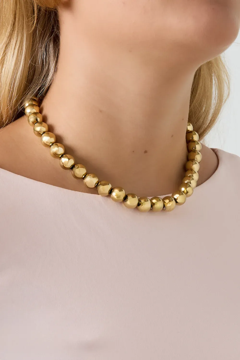 Big Balls Necklace- Gold