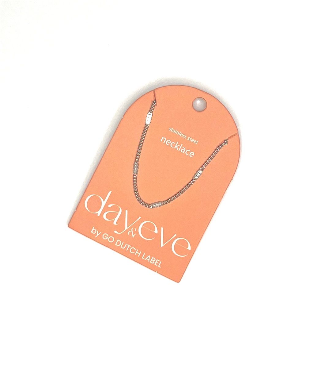 Basic Flat Necklace - Silver
