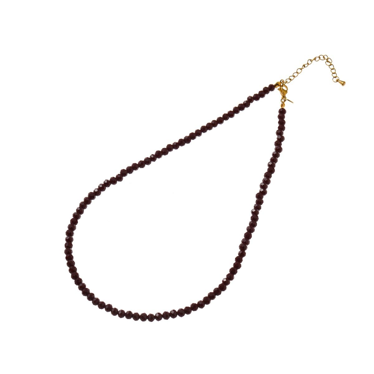 Beads Necklace - Burgundy