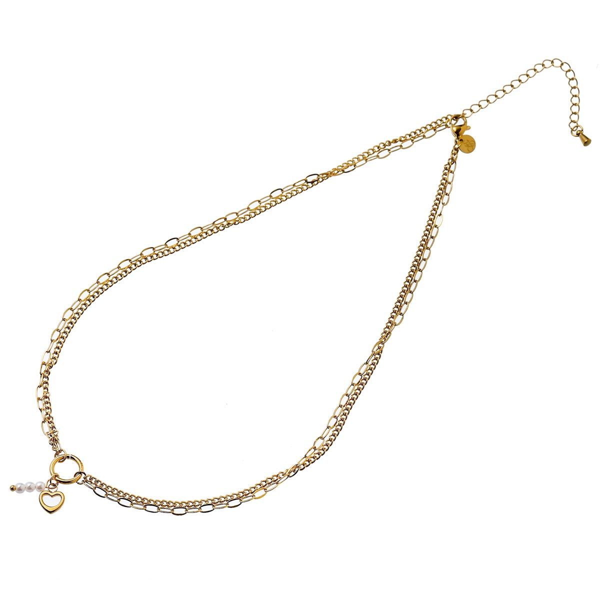 Pendants Ring Necklace - Gold