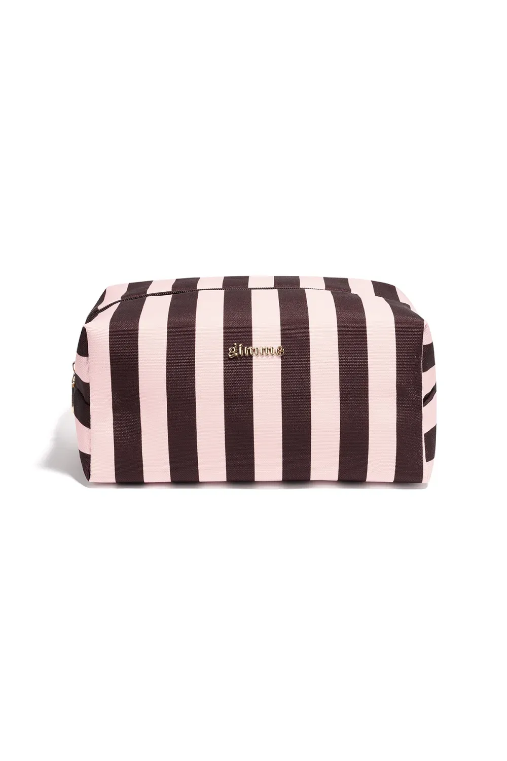 Make Up Tasje XL Gestreept - Roze / Bruin