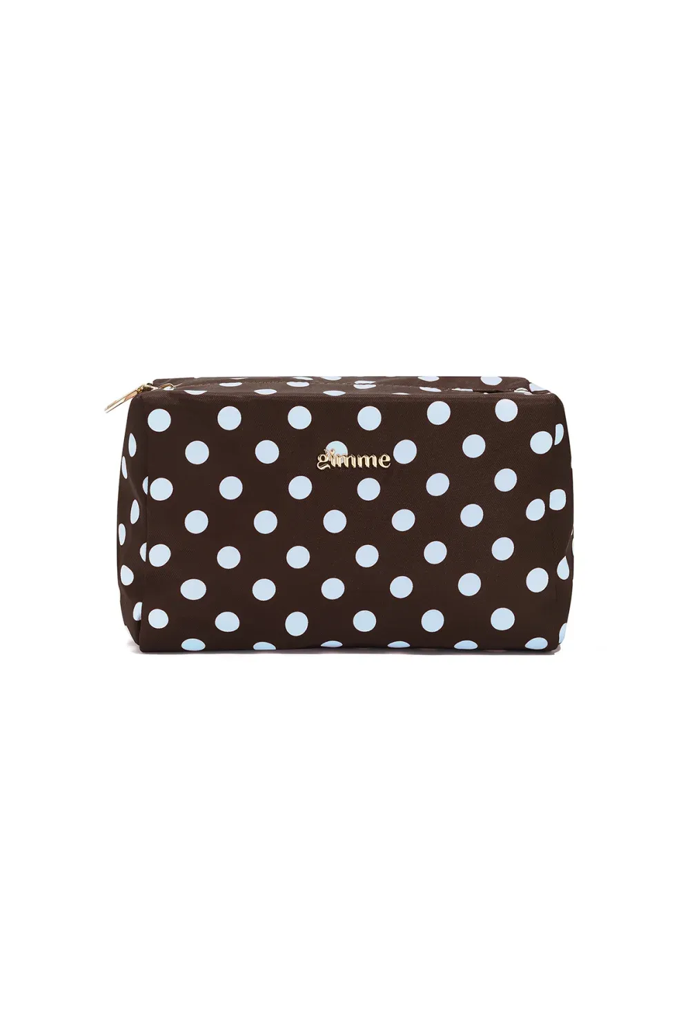 Make Up Tasje Polkadots - Bruin / Blauw