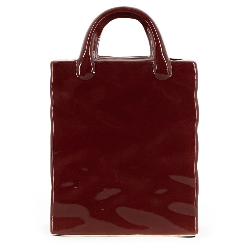 Aardewerk Vaas Shopper (L) - Burgundy
