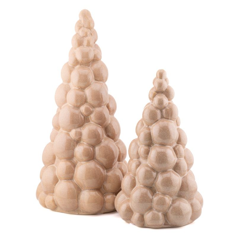 Kerstboom Aardewerk Ornament (L) - Beige